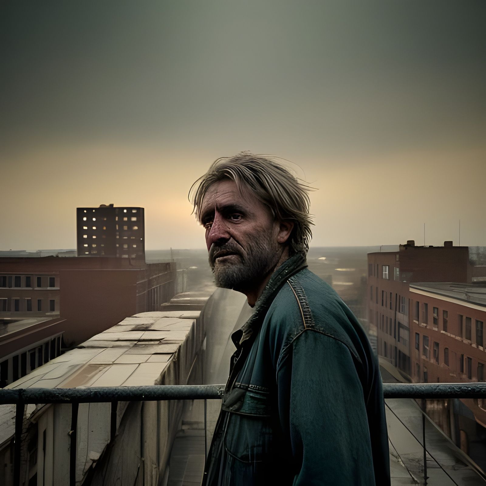 Homeless Man Finds Hope in Cinematic Film Still