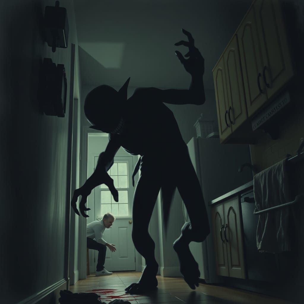 Terrifying Ghostly Monster Hallucination in Gothic Horror St...