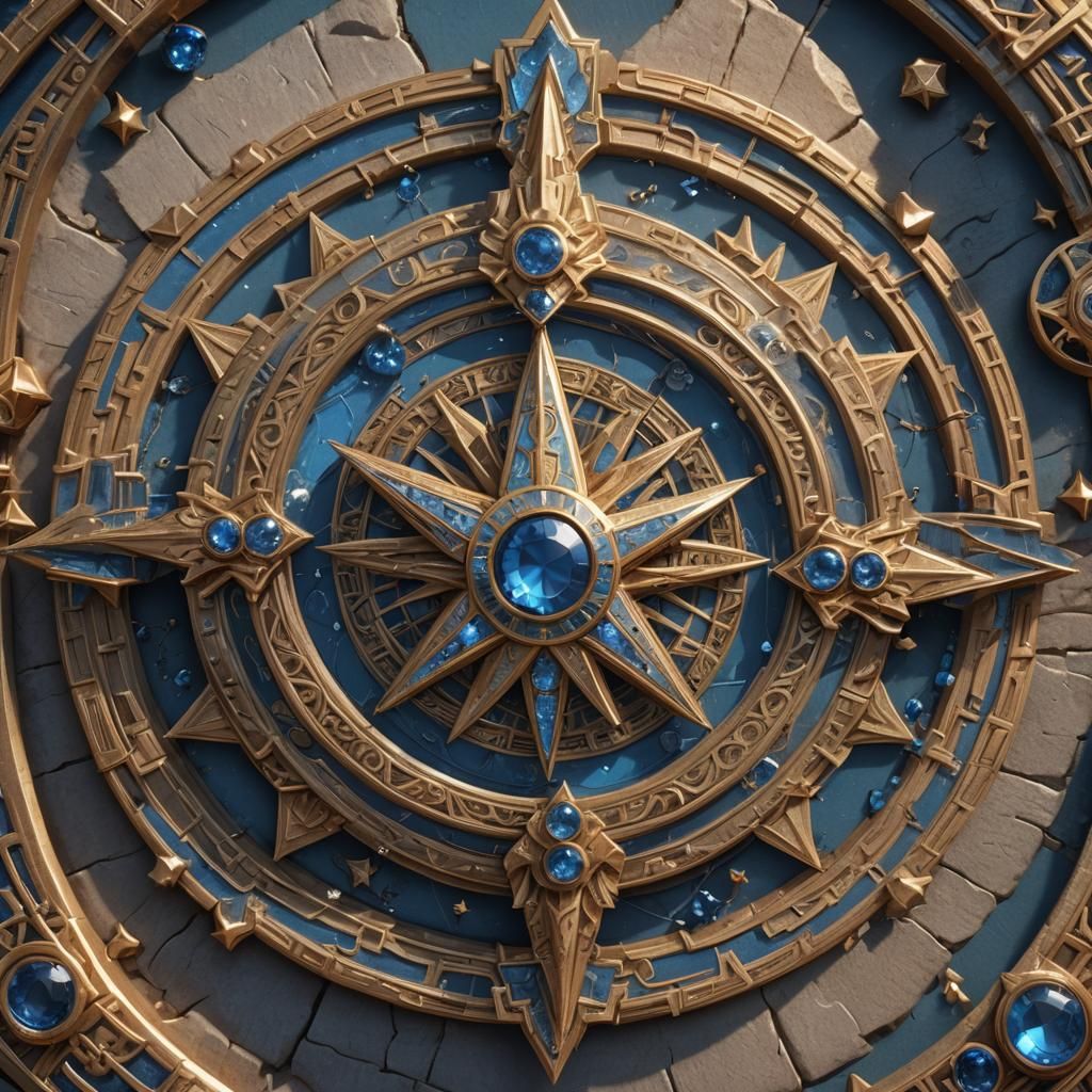 Amulet with Star, Crystal, and Greek Battle Scenes