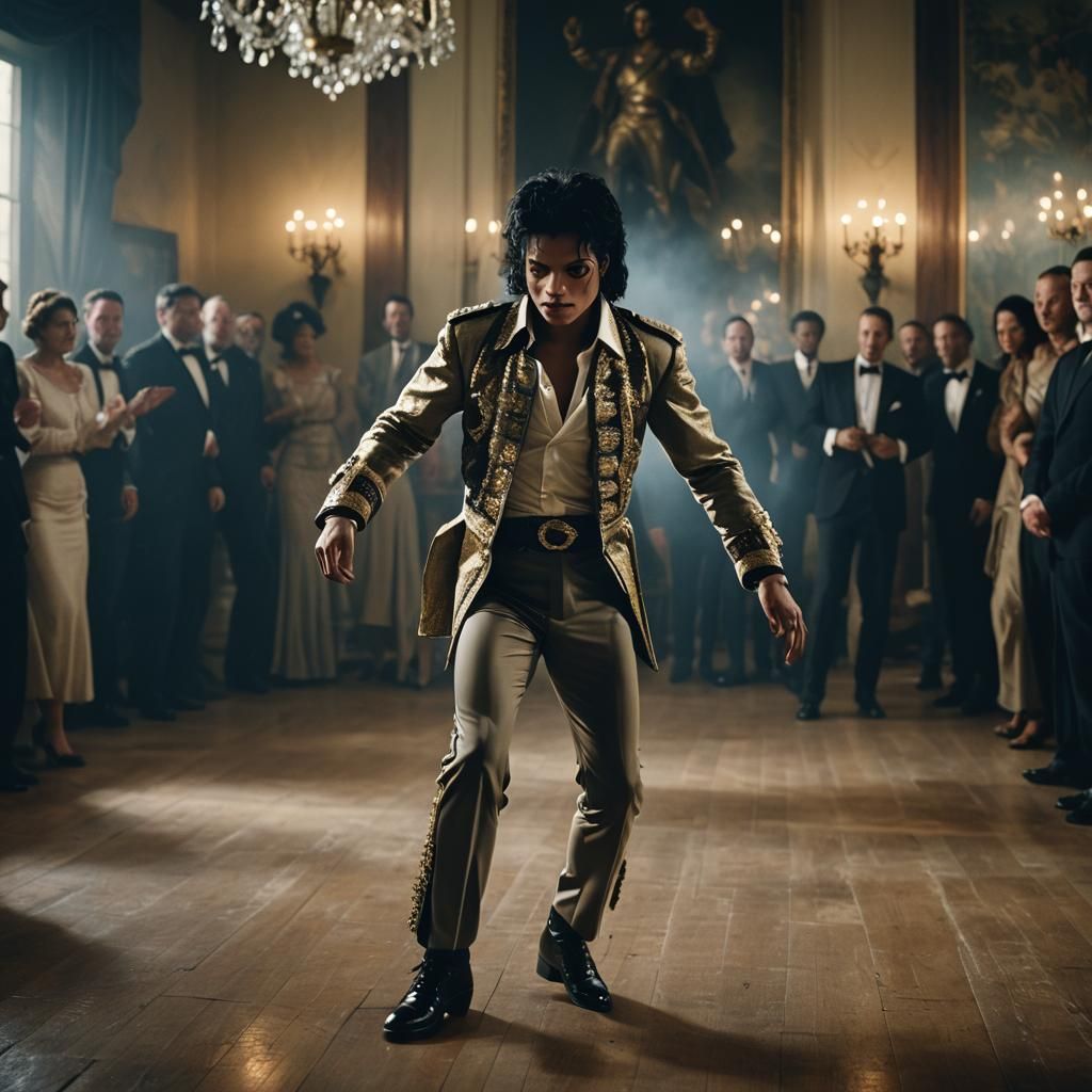 Michael Jackson Dancing in Haunted Mansion: Cinematic Still