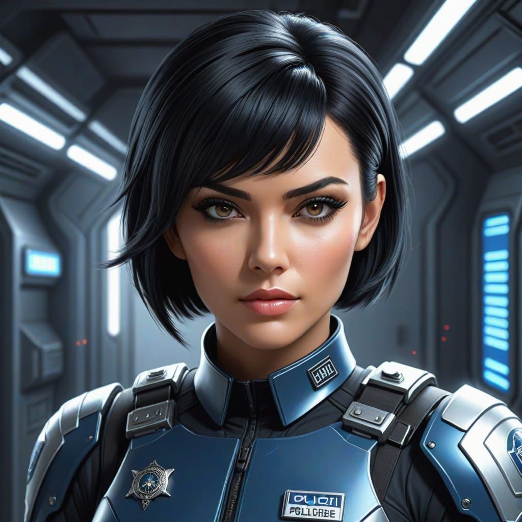 Scifi police girl...