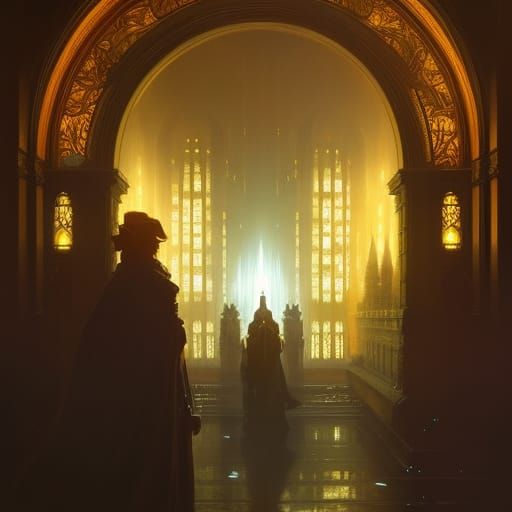 Dark Fantasy Masterpiece in Volumetric Lighting
