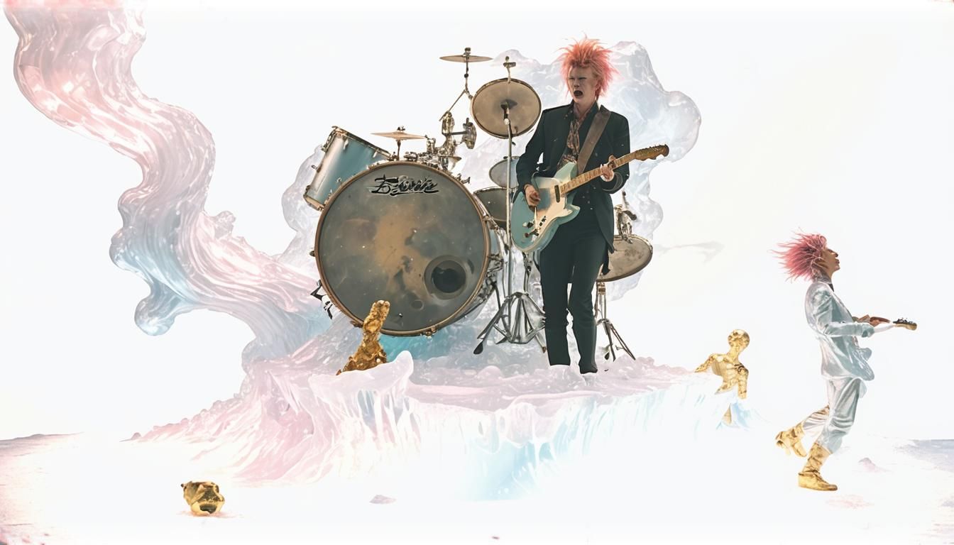 Hard Rock Band Rocks Surreal Pluto Stage