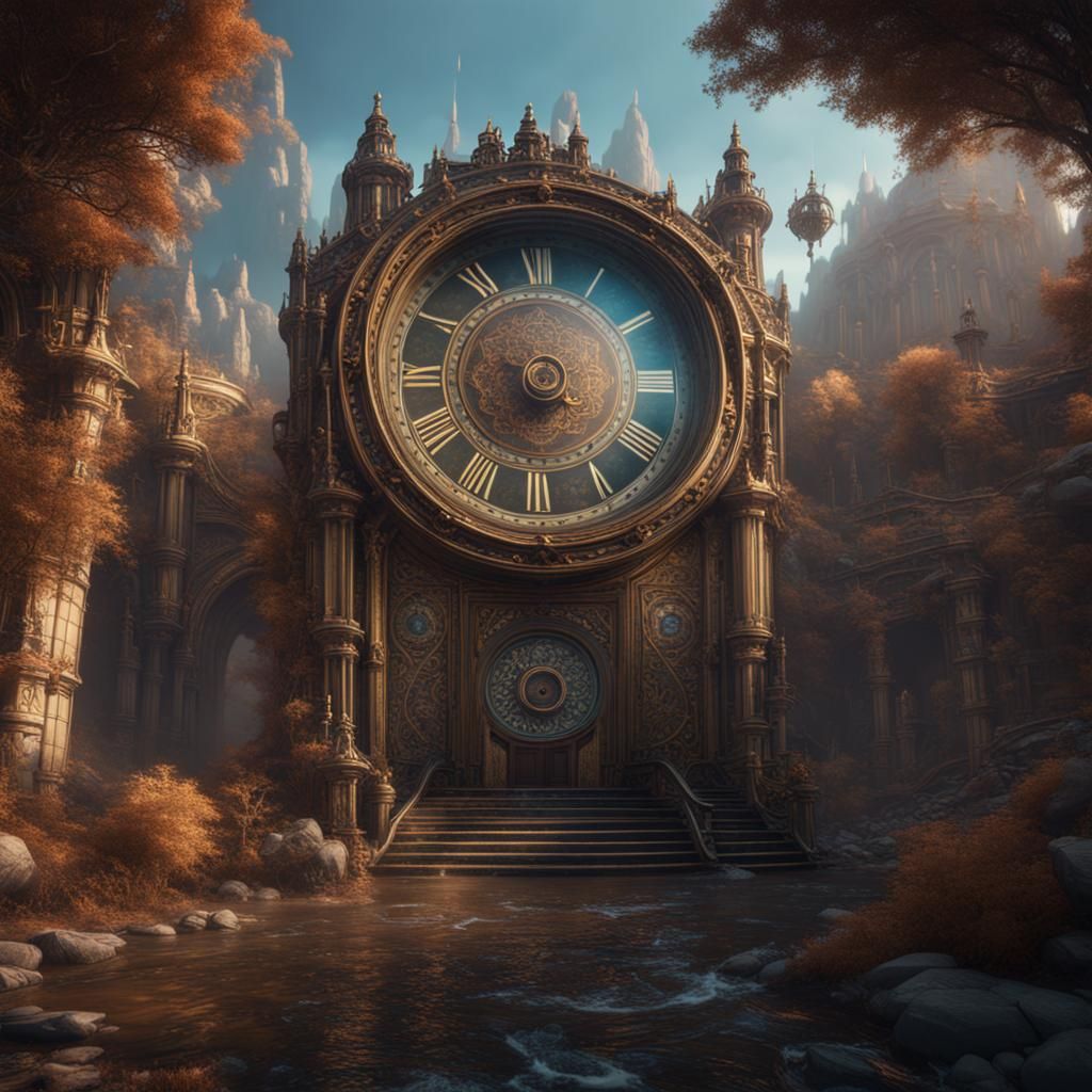 Fantastical Time Machine Concept Art