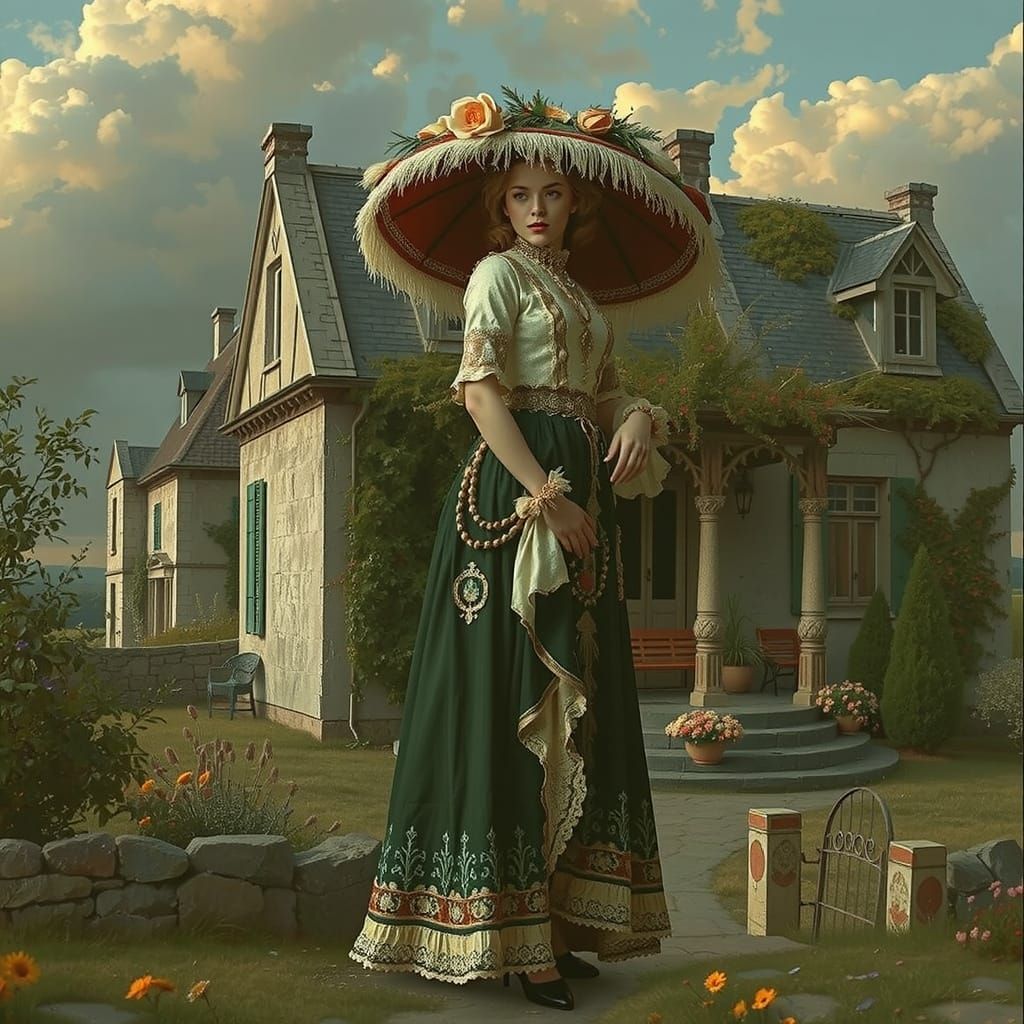 Idyllic French Countryside in Photorealistic Style