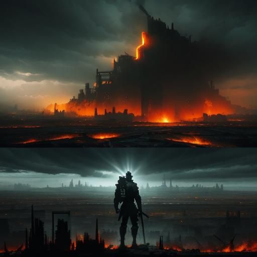 Apocalyptic Wasteland Concept Art in 8K Resolution