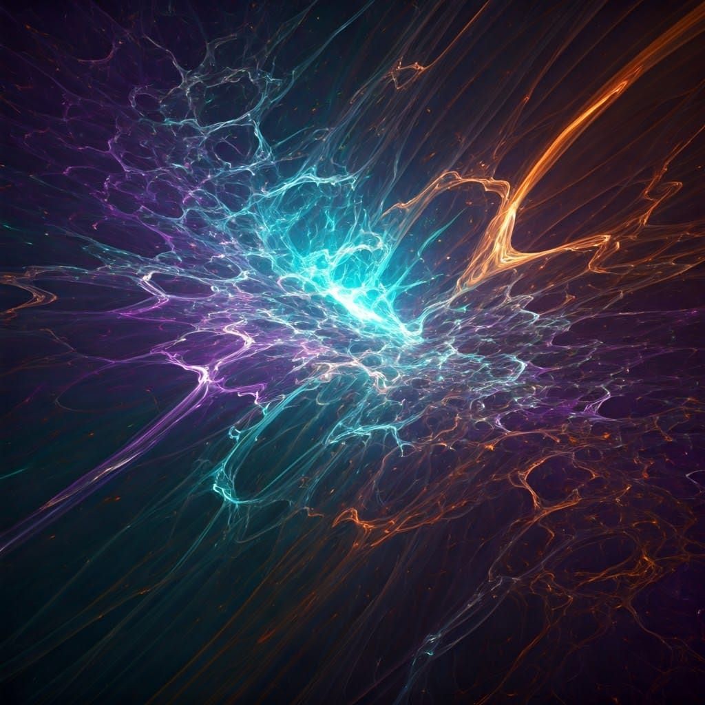 Vibrant Hypernova in a Detailed Matte Painting