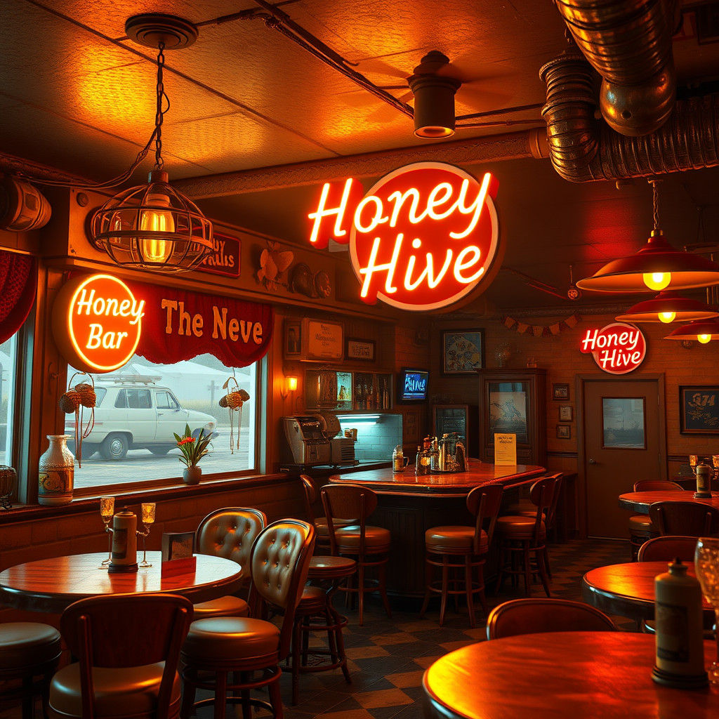 Fantasy 50s Honey Bee Dive Bar in Unreal Engine