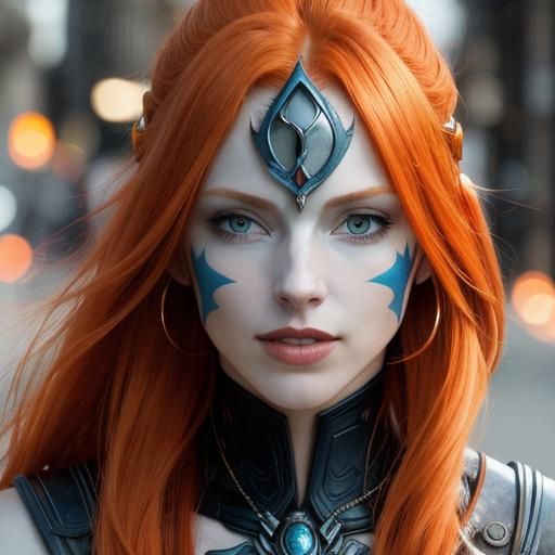 Hyperrealistic Film Still of Midna in Urban Setting