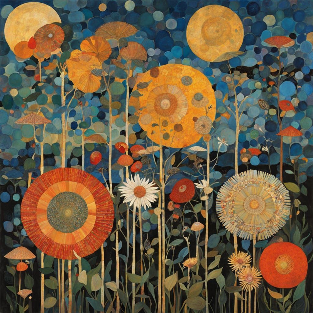 Impressionist Sunset Scene