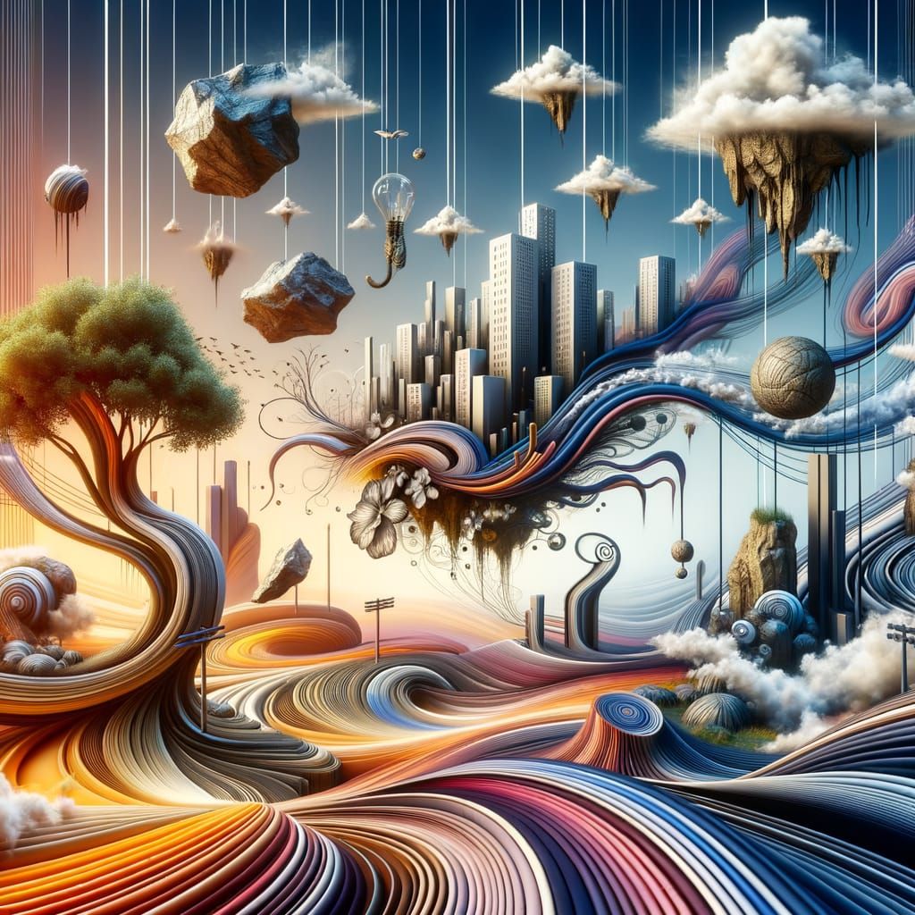 Gravity Defied in a Dreamlike Surreal World
