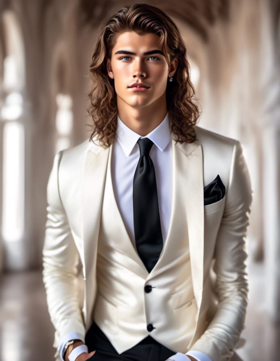 Teenage Boy in Tuxedo, Cody Christian Likeness