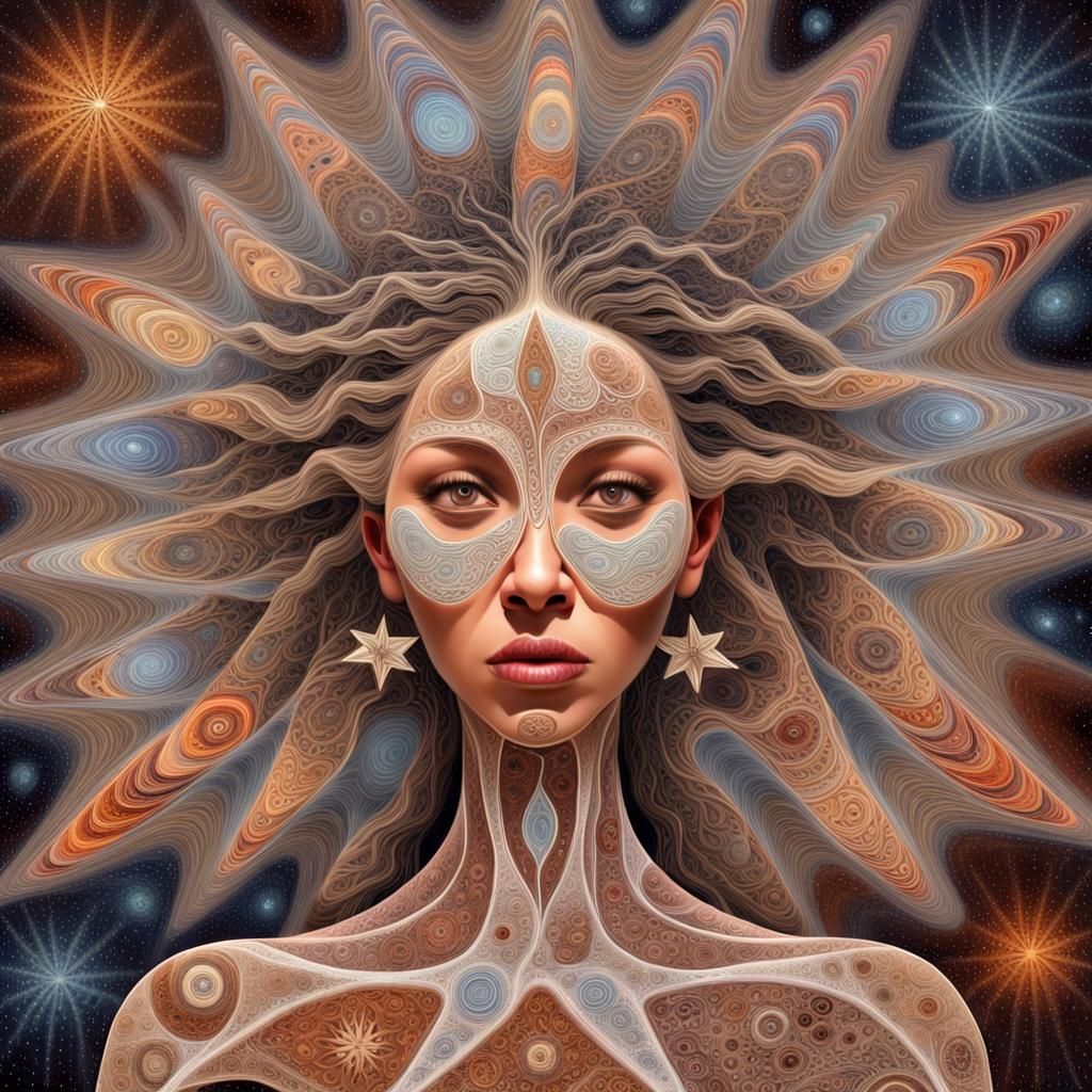 Mother of Creation in Aboriginal Fractal Art