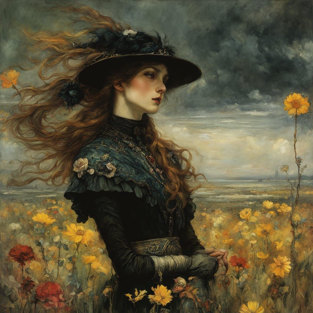 Ethereal Flower of Solarpunk Dreams