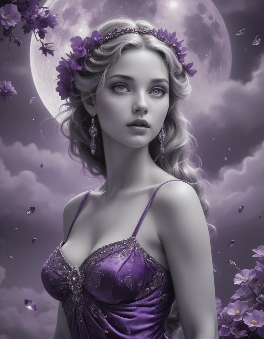 Aphrodite in purple