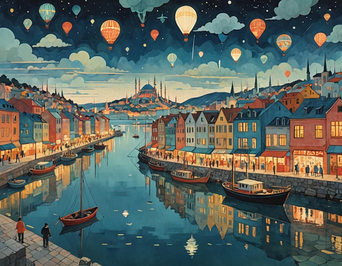 Ukrainian Siblings' Istanbul Adventure in Blue Hour