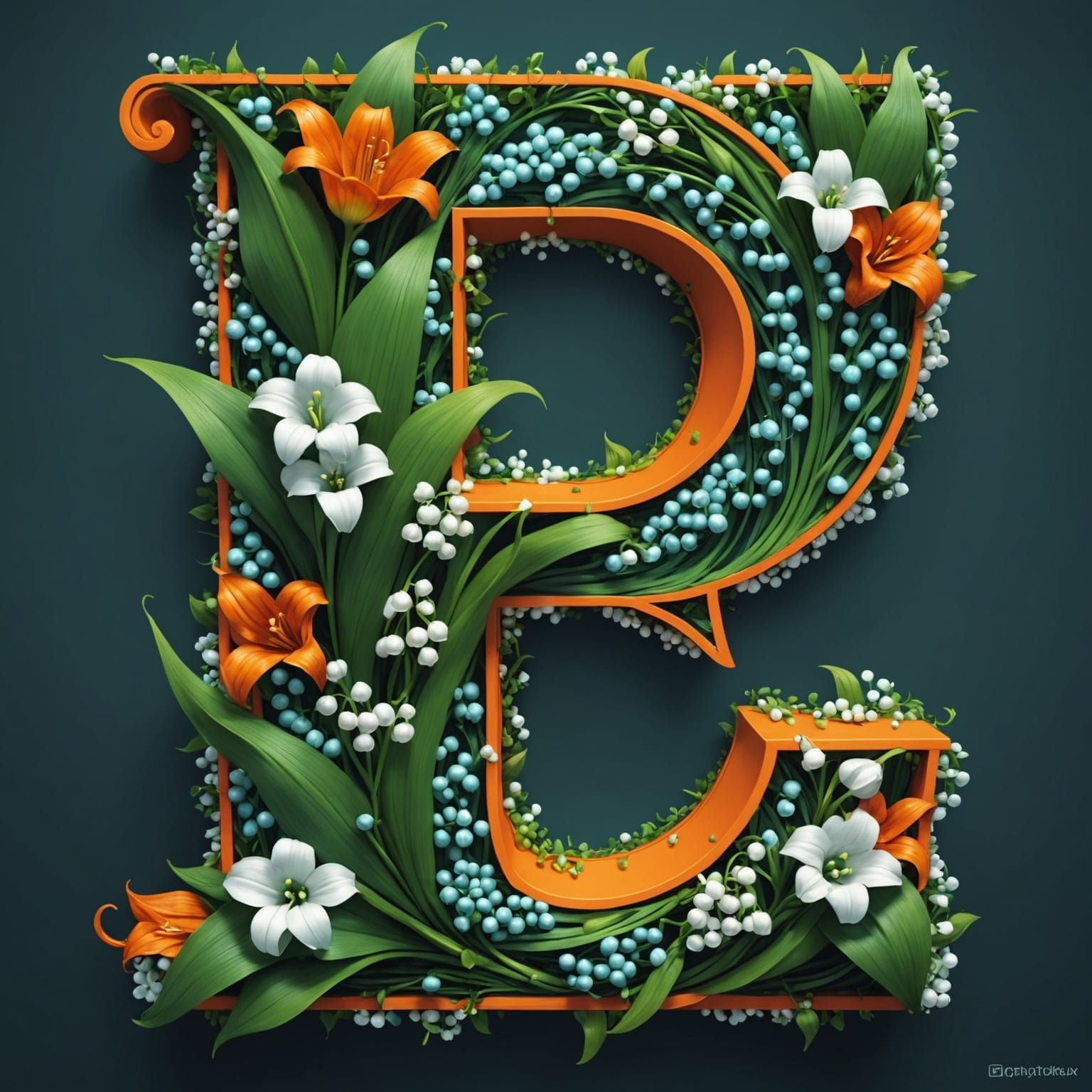 Lily of the Valley Letter R Concept Art