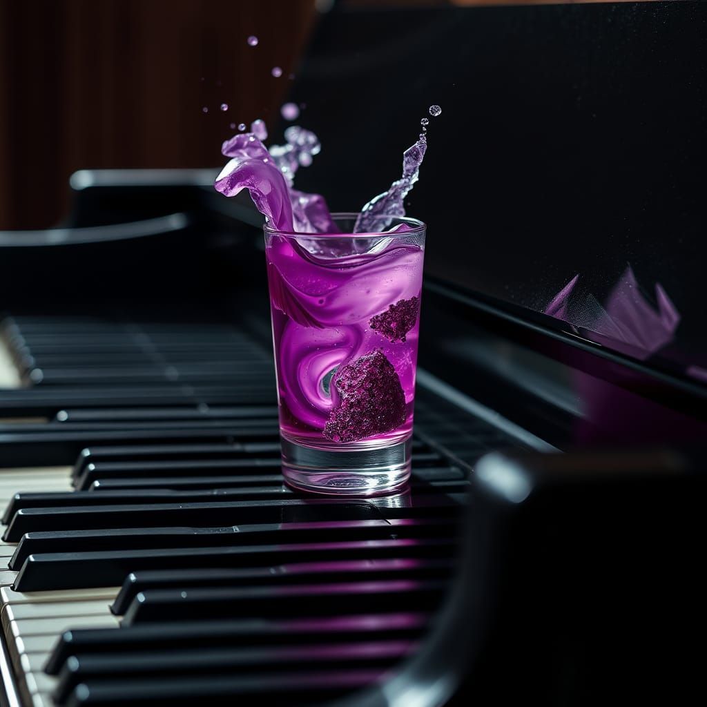 Frozen Moment: Chemical Reaction on Piano