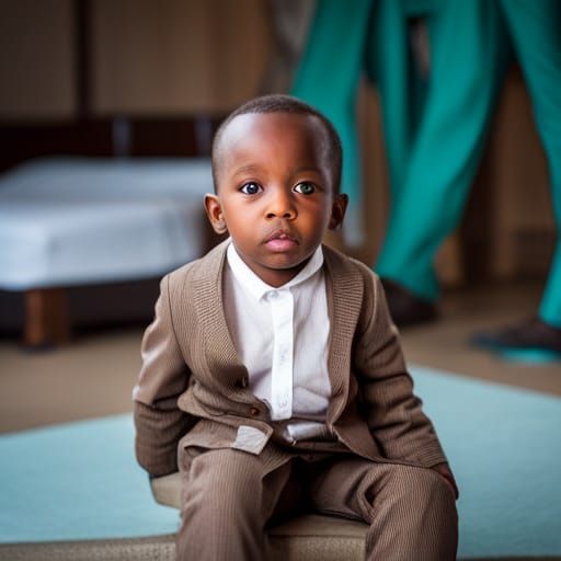 Cute Rwandan Baby Boy Portrait