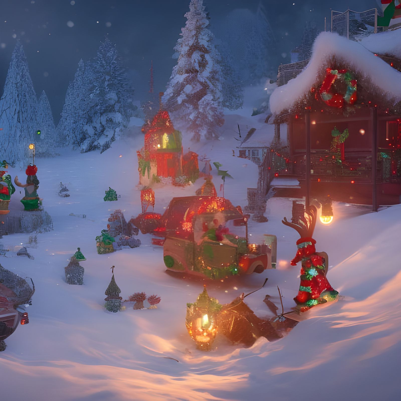 Spiritual Fantasy Christmas Jingle Bell Concept Art