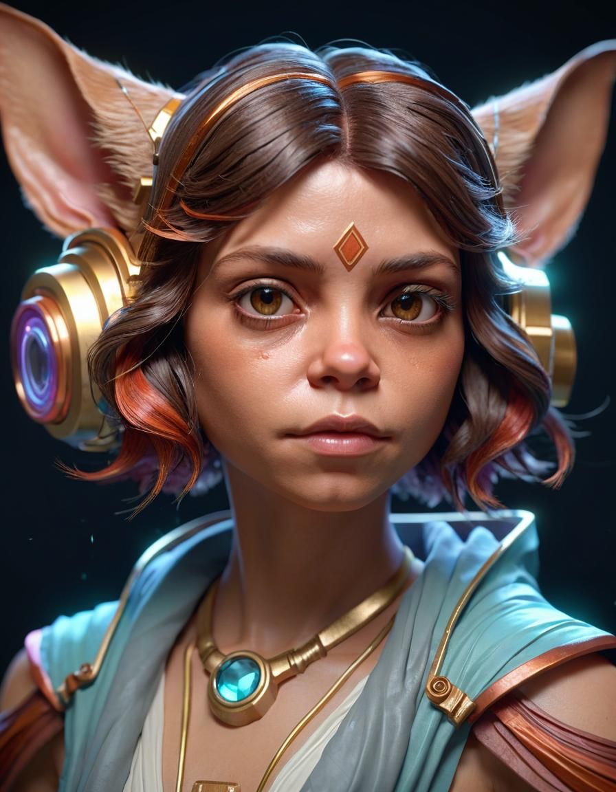 Detailed Biopunk Portrait in 8K Resolution