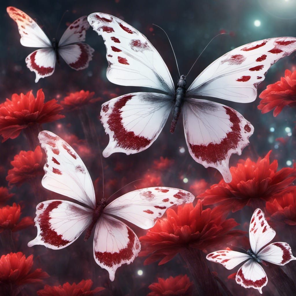 Butterflies and Flowers in Shifting Light