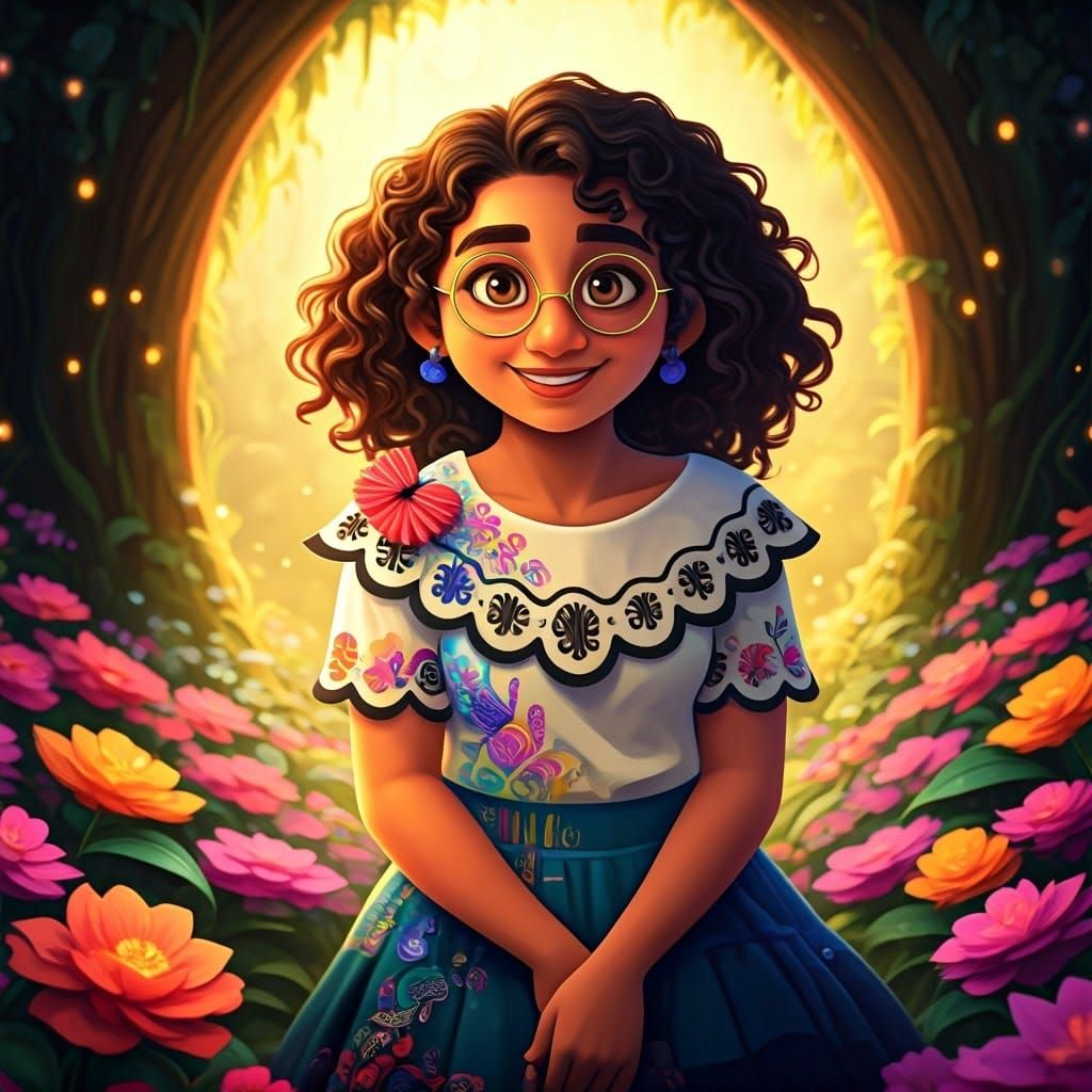 Maribel from Encanto in Mystical Anime Garden