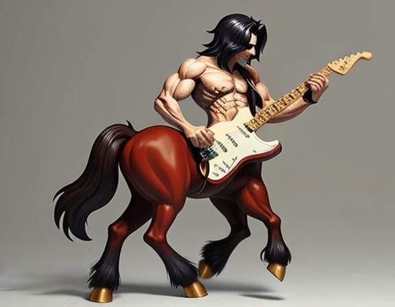 Centaur Shreds on Electric Guitar