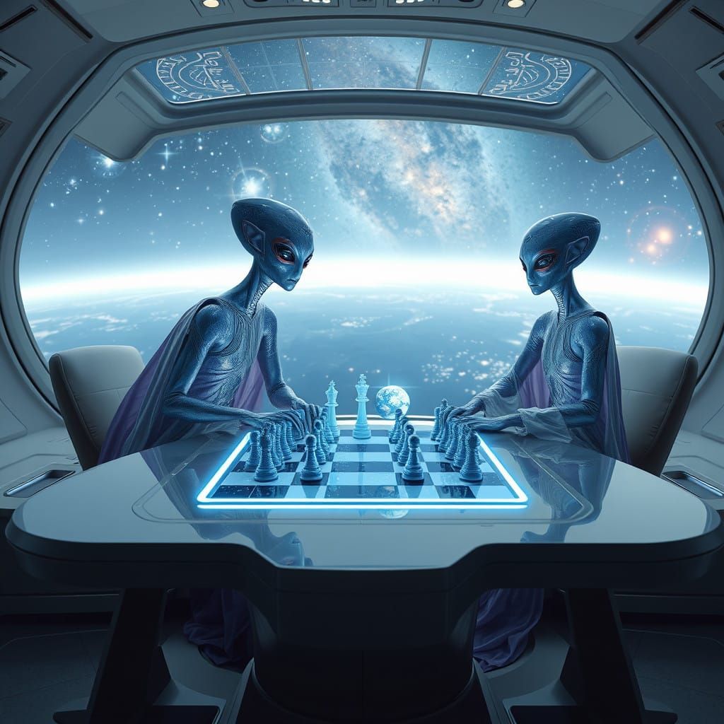 Cosmic Strategists in a Galactic Chess Match