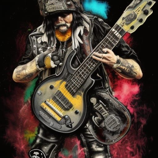 Motörhead Punk Rock Graffiti Art in 8K