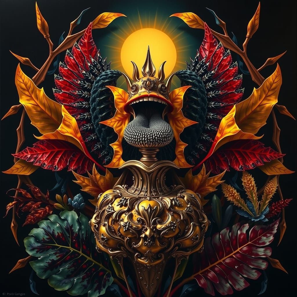 Angular Botanical Forms in Hyperrealistic Rendering