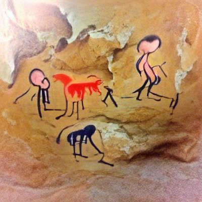 Cave Painting Depicts Modern Civilization