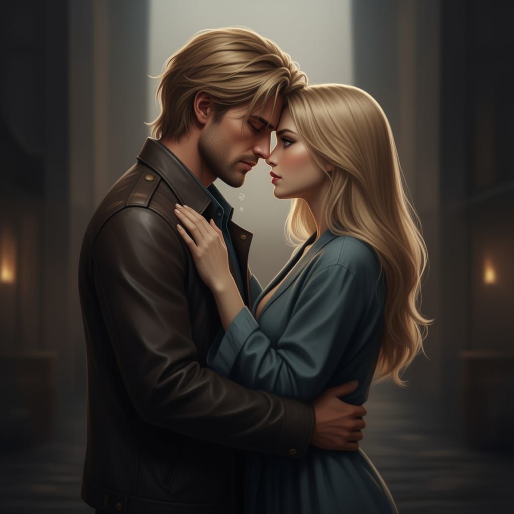 Couple's Deep Affection Captured in Loving Embrace