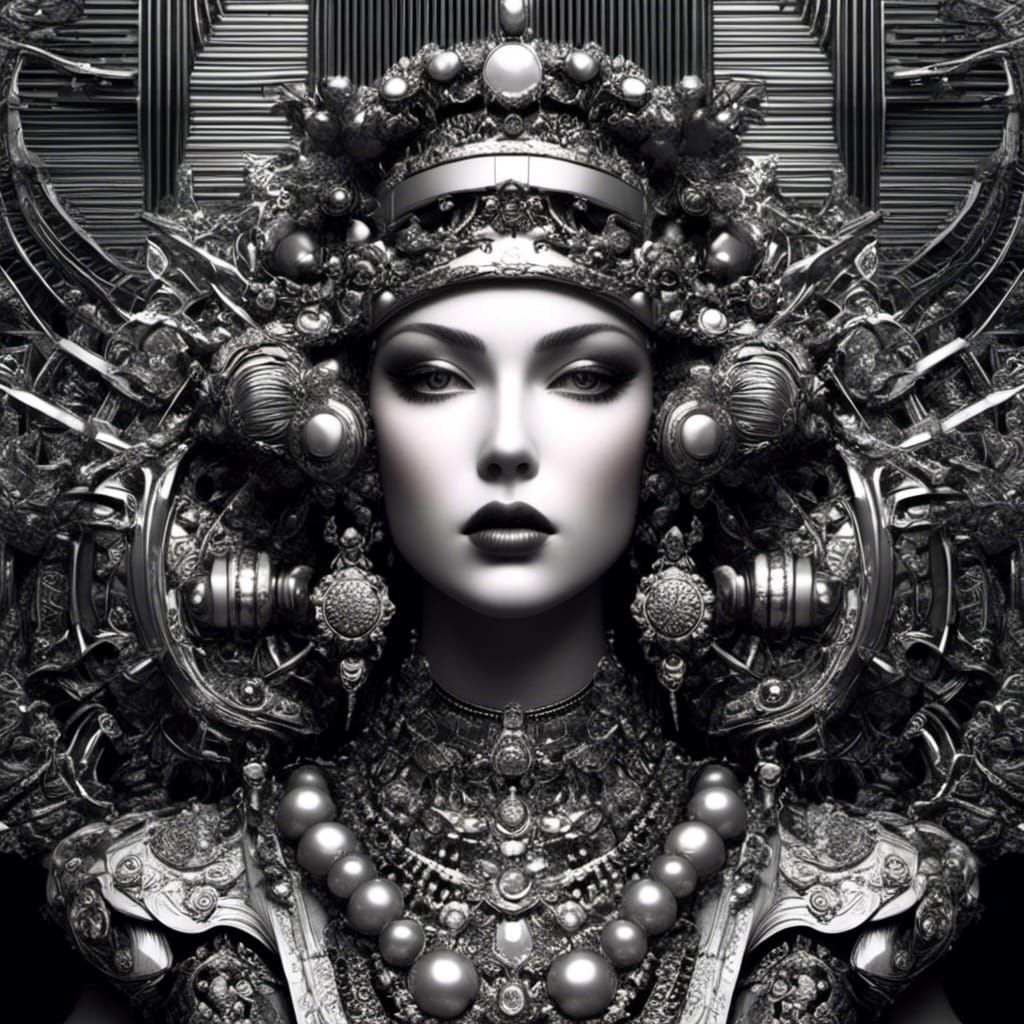 Marie Antoinette: Rococo Borg Queen Portrait