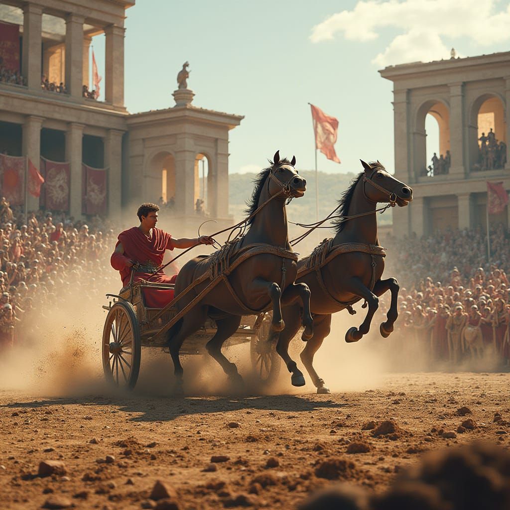 Roman Chariot Race Crash in Epic Detail