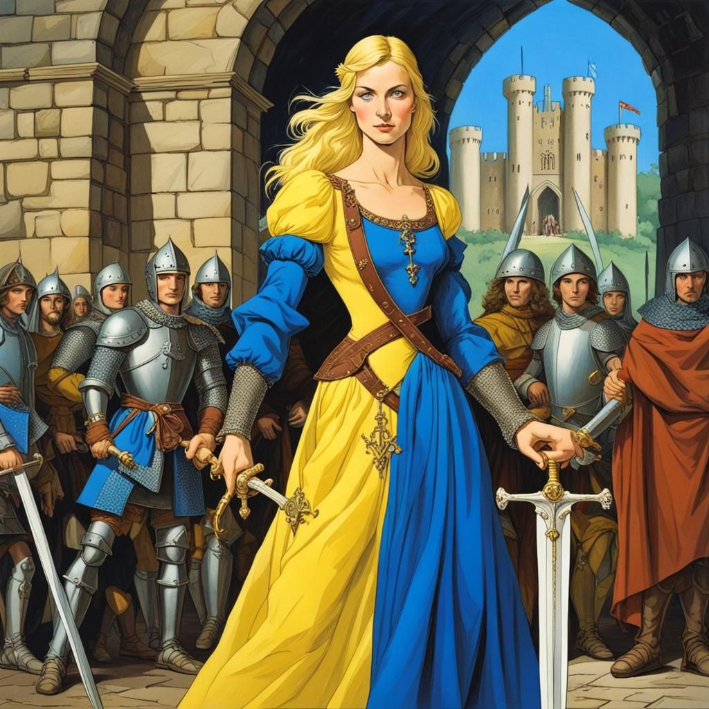 Dark Ages Princess in a Romantic Renaissance Painting