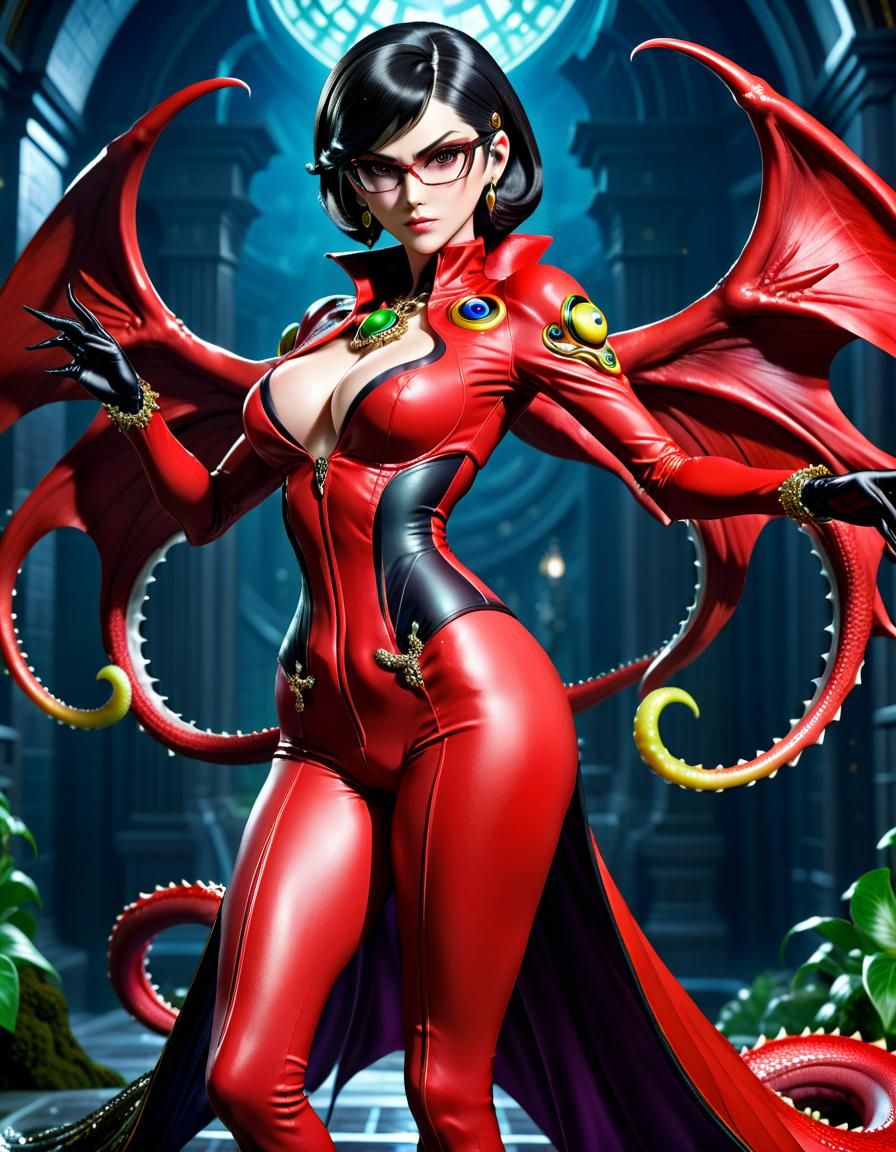 Bayonetta as a HP Lovecraft creature