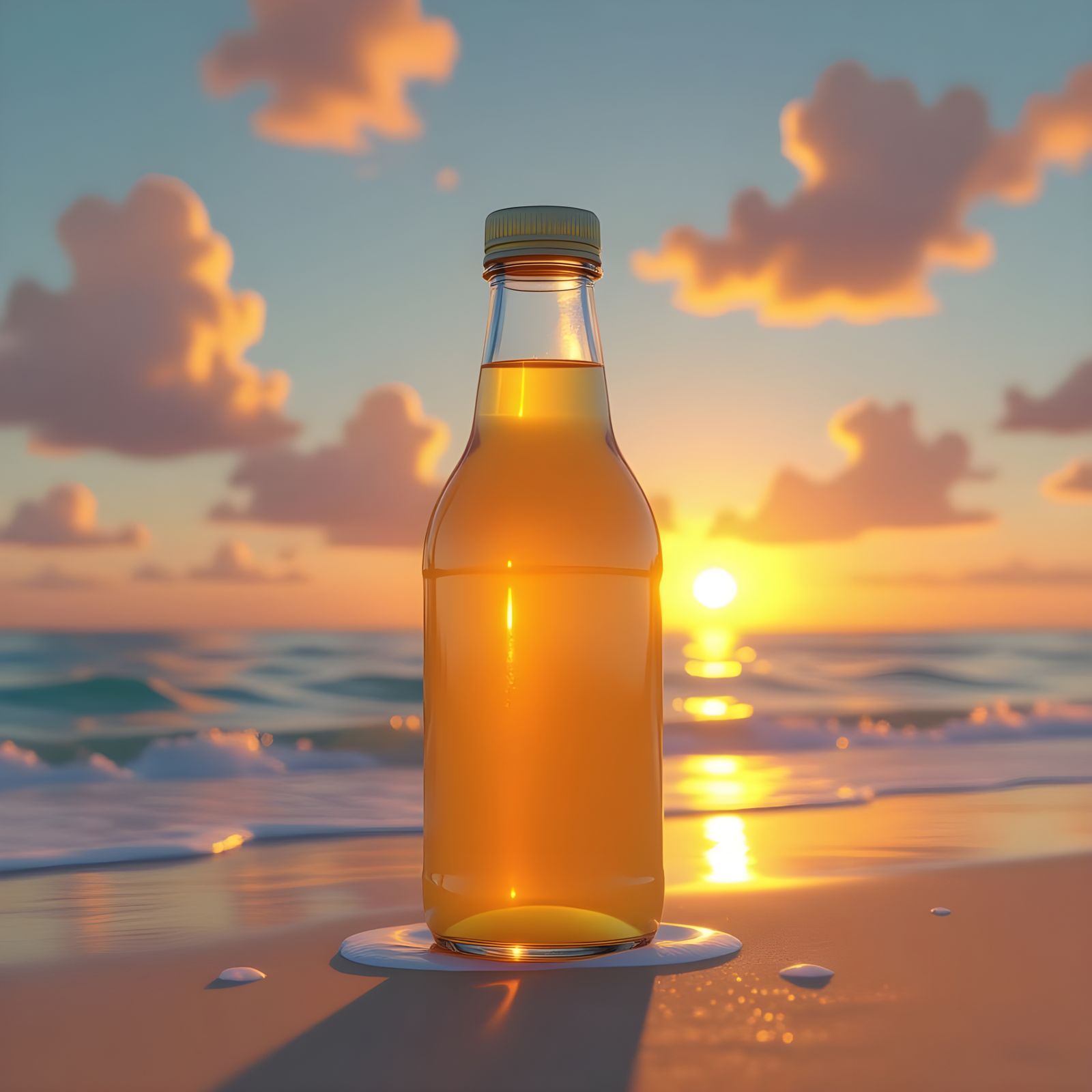 Lemon Juice on Sunset Beach