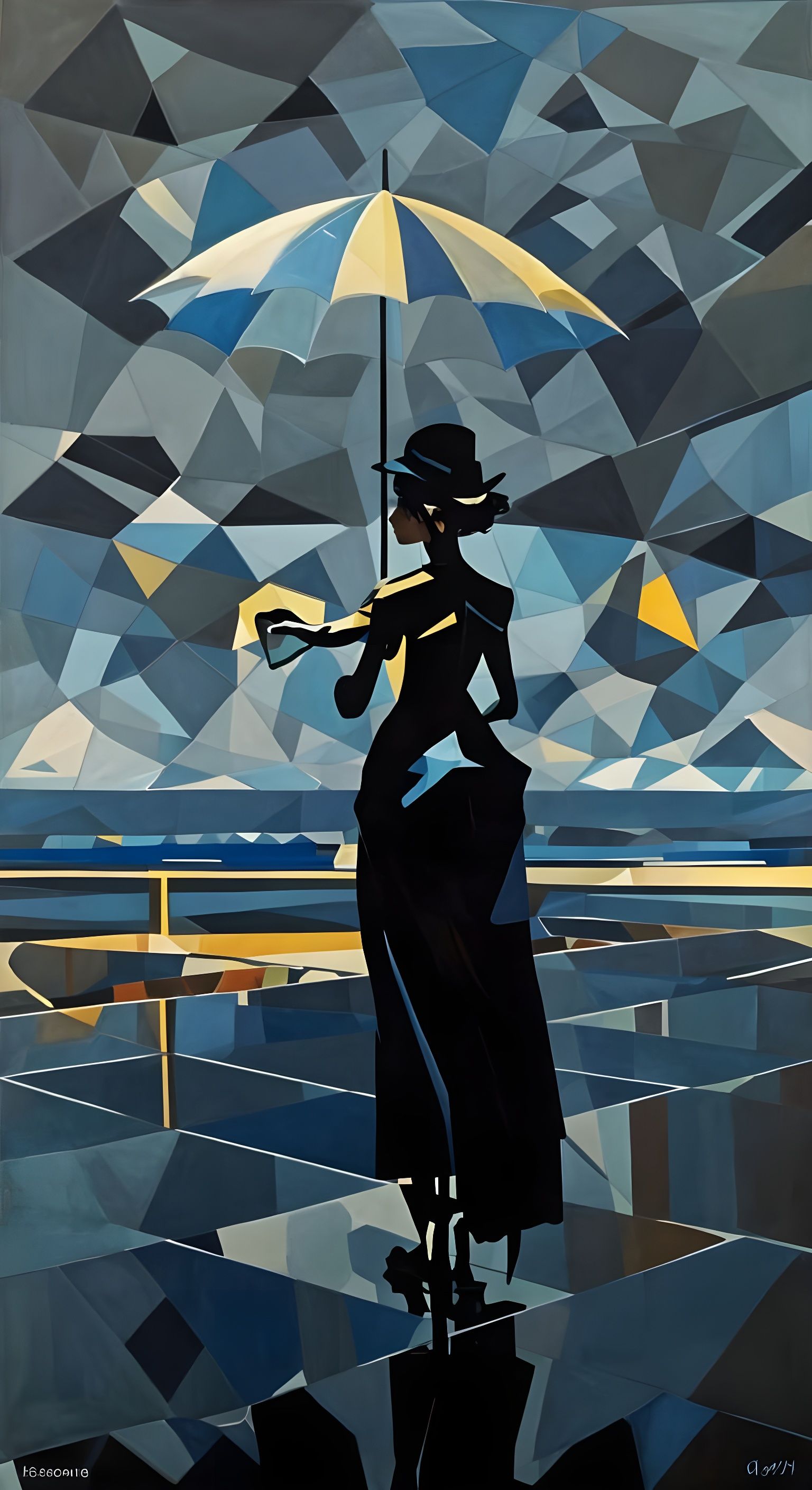 Ethereal Figure in Abstraction