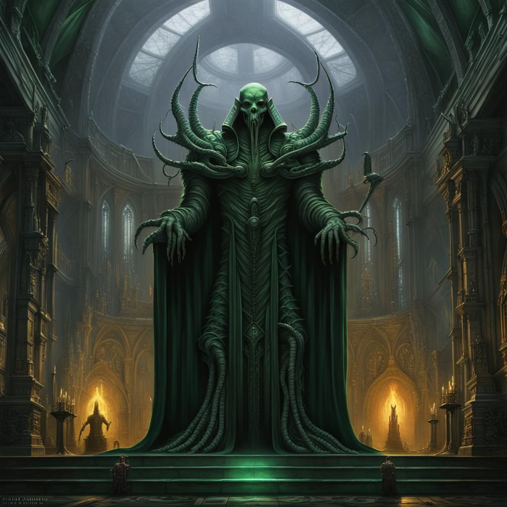 Evil Emperor Concept Art in Dark Fantasy Style