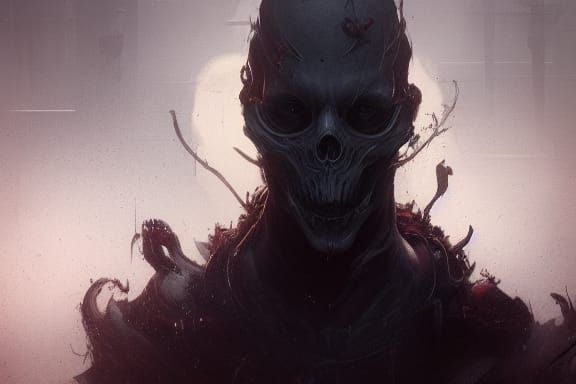 Specter Haunting a Masterpiece in Dark Fantasy Style