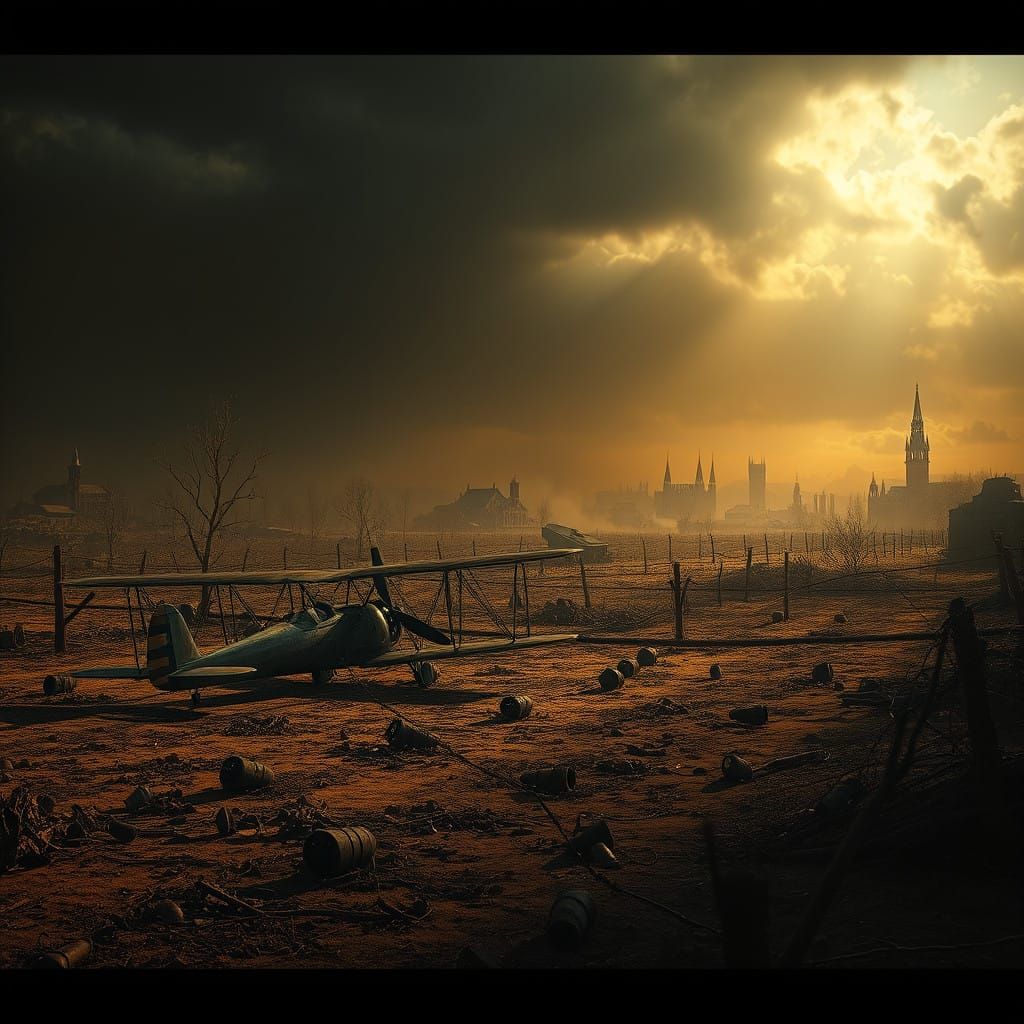 A Haunting Post-Apocalyptic Landscape of War and Devastation