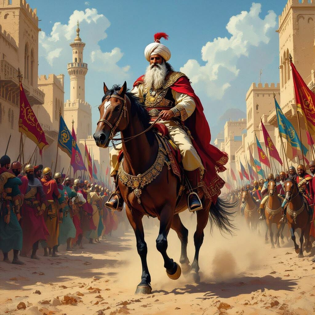 Muslim Ruler Leads Million-Strong Army in Historic Damascus ...