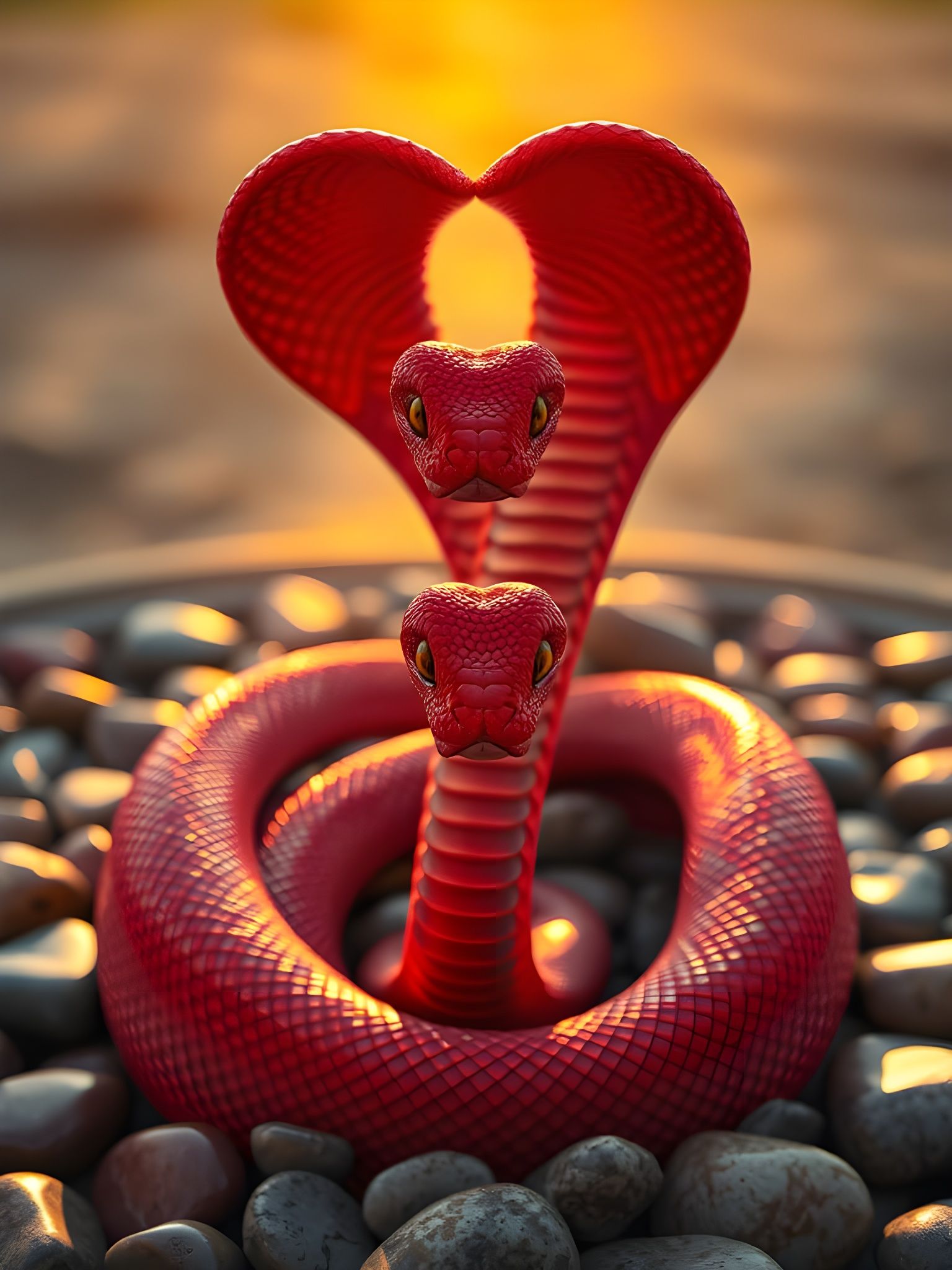 Surreal Cobra Goddess Radiates Ancient Wisdom