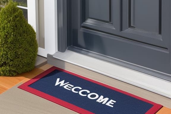 Simple AI-Generated Welcome Mat
