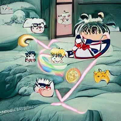 Cute Anime Character in Classic Style