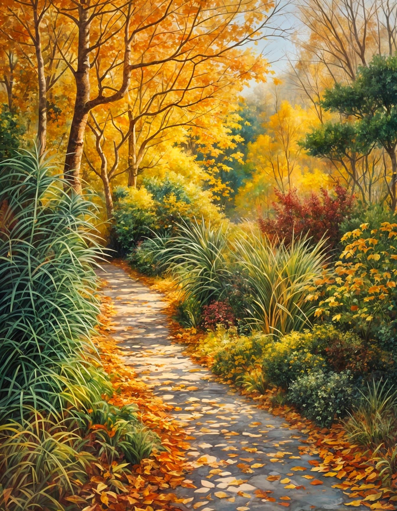 Winding pathway, November