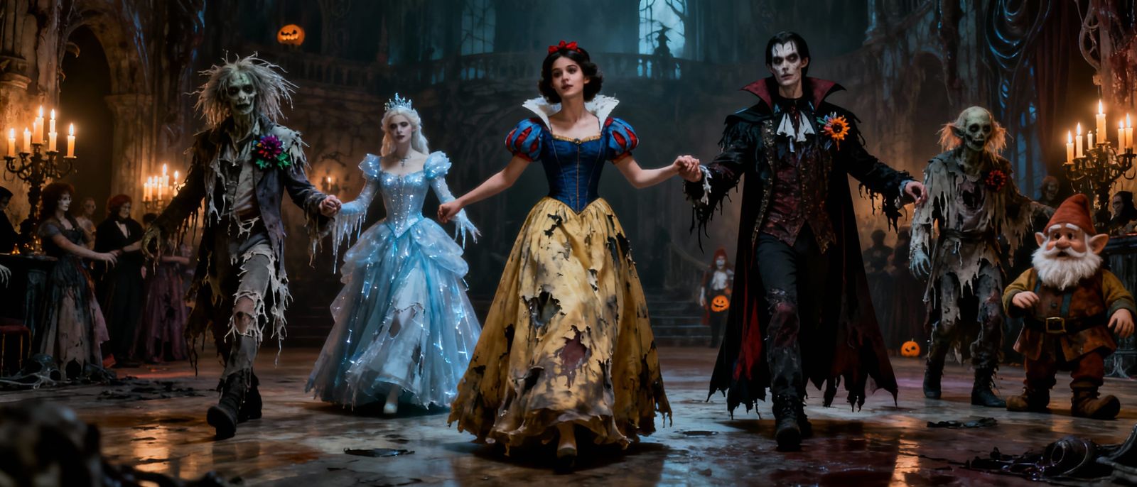 Gothic Ballroom Prom Night in Dracula's Castle