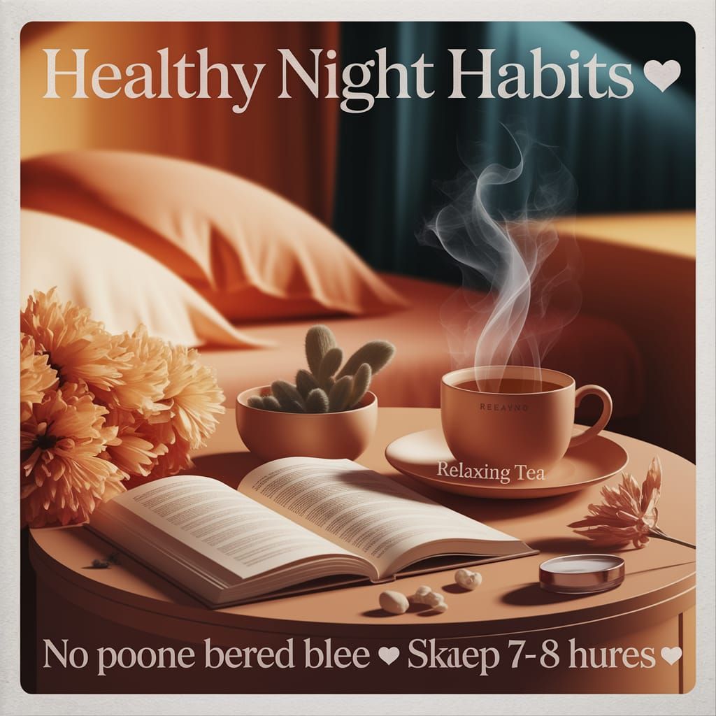 Calming Night Habits: Tea, Book, and Skincare