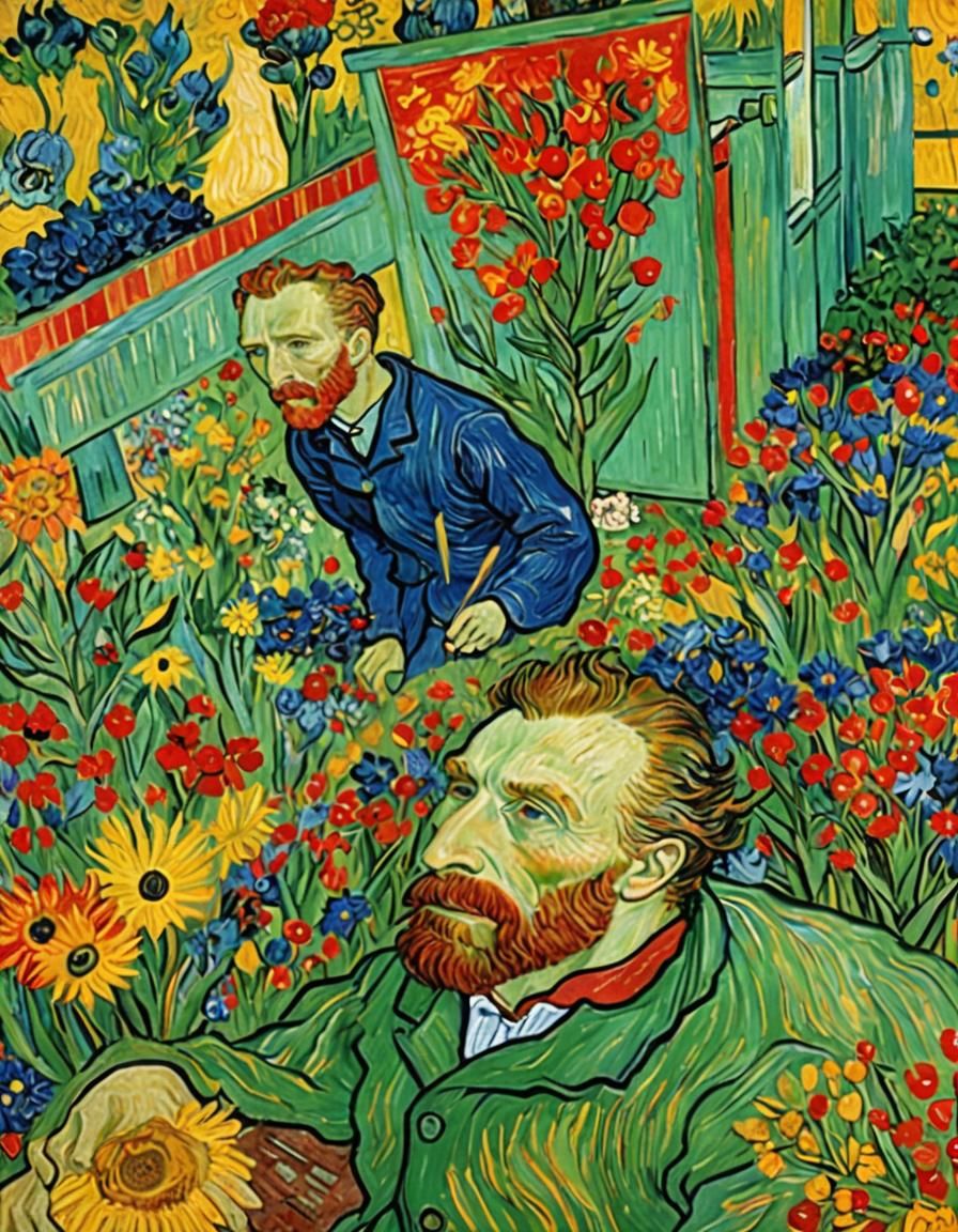 Vibrant Painting in Van Gogh Style